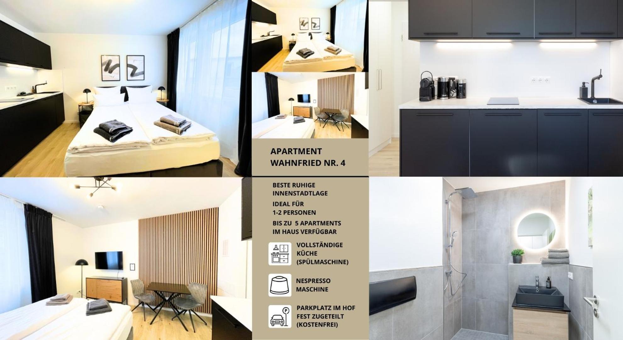 Apartment Wahnfried No4 - Zentral Wohnen Mit Kueche Und Duschbad, Parkplatz, 300M Zur Fussgaengerzone バイロイト エクステリア 写真